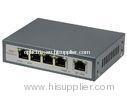 1.6 Gbps 10 / 100M 4 Port Power Over Ethernet / POE Switch for Security Protection