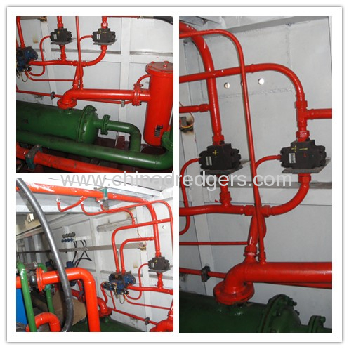 Hydraulic cutter suction sand pump dredger