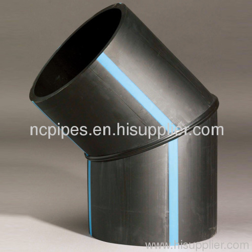 HDPE PIPES AND FITTINGS 45 DEGREE ELBOW