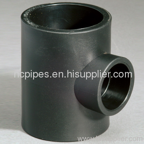 HDPE PIPES FITTINGS REDUCE TEE