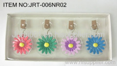 Metal tablecloth clip with colorful painting