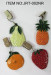 Metal tablecloth clip with colorful painting