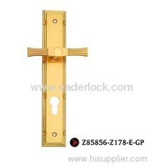 Zinc wood door handle