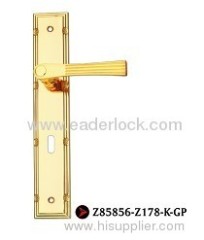 Zinc wood door handle