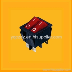DPDT on-off rocker switch with light