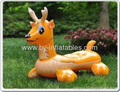 Inflatable PVC deer swim rider