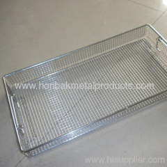 Medical Rectangle Stainless Steel Wire Mesh Basket