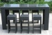 Patio PE rattan bar sets with 6chairs