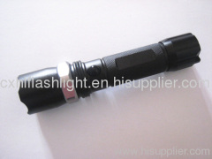 Dimmable cree tactical rechargeable aluminum flashlight