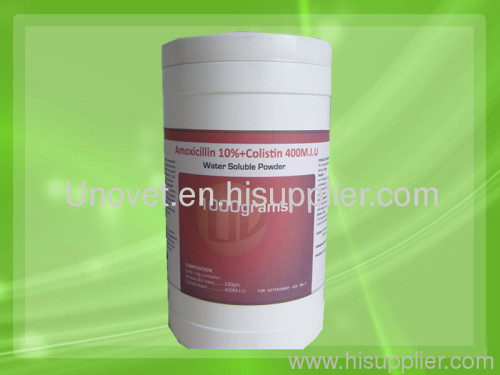 Amoxicillin 10% + Colistin 400M.I.U Water Soluble Powder 1kg