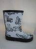Childrens Patterned Rain Boots , White Waterproof 225mm Size 4