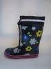 Fashionable Rubber Rain Boot , Floral Cotton Lining Size 33
