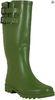 Waterproof Rubber Rain Boot , Green 2 Buckle Size 10 1 Inch Heel
