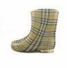 Waterproof Kid Rain Boots , Grid Size 26 PVC Upper 18cm Insole