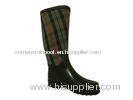 Grid Knee Rain Boots , Double Buckle Waterproof Size 41 Rubber