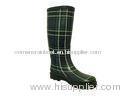 Double Buckle Knee Rain Boots , Rubber Size 37 13 In Circumference