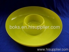 yellow dip and drip bowls