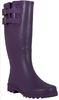 Eggplant Thigh Rain Boots , Double Buckle Waterproof Size 39 for Autumn