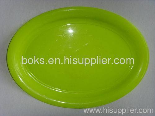 custom plastic oval plates