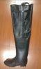 Size 46 Thigh Rain Boots , Fishing Waders Mens Black Matt