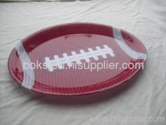 cheap fish bone plastic oval plates