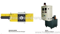 continuous single plate screen changer for extruder