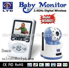 2.5 inches wireless two way speak night vision baby monitor