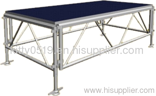 Factory Direct Marketing Plywood Aluminium Stage or steel stage / Mobile stage with Adjustable Height 38-150cm