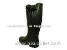 Women Wellington Hunting Boots Ladies , Knit Lining Adjustable Buckle