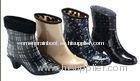 Waterproof High Heel Rain Boots , Ankle Size 36 Simple For Ladies