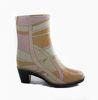 Size 40 High Heeled Rain Boots Women , Polyester Lining For Winter