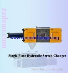 single plate type continuous screen changer