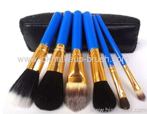 Shiny Blue 6pcs Makeup brush kits