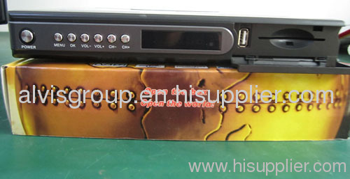 Full hd dvb-s2-IPTV combo satellite tv box with CA+2USB(WIFI)+LAN+USB GPRS DONGLE