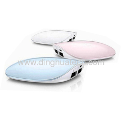 ABS polymer lithiumion colorful oval protable mobile sourse(3000 mAH)