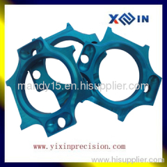 CNC machined parts, cnc milled precision blue anodized aluminum auto part