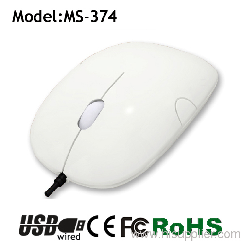 3D superior quanlity white slim optical mouse