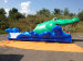 Inflatable Alligator Water Slide