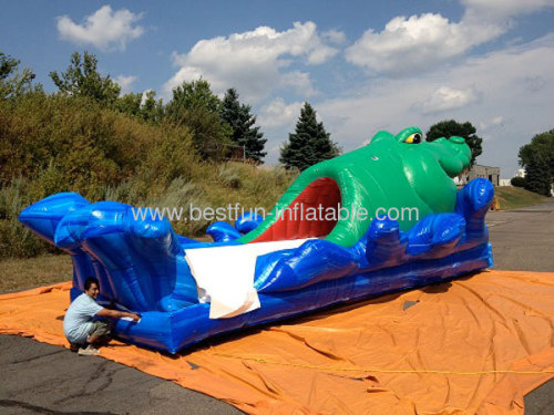 Inflatable Alligator Slip And Slide