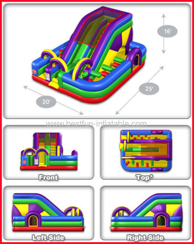 Wacky Millennium Inflatable Slide Combo