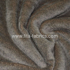 Panther print/faux fur pv plush fabric