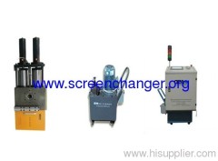 double piston hydraulic screen changer with double working positions