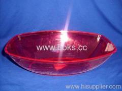 bright square plastic fruit plates