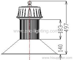 100W PIR Infrare Sensor LED Highbay Light (1-10V dimmable)