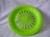 green round plastic fruit plates