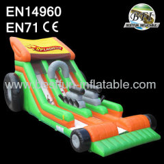 Kids Commercial Inflatable Splashster Car Slide