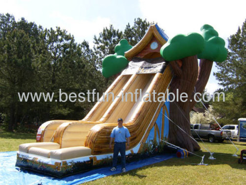 20' Kids Commercial Inflatable Tree House Slide