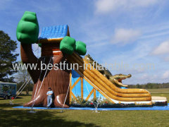 20' Kids Commercial Inflatable Tree House Slide