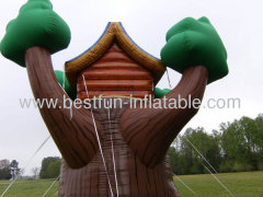 20' Kids Commercial Inflatable Tree House Slide