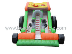 Kids Commercial Inflatable Splashster Car Slide